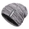Autumn and Winter New Men's Knitted Hat, Adult Wool Plush Thickened Outdoor Thermal Pullover Hat