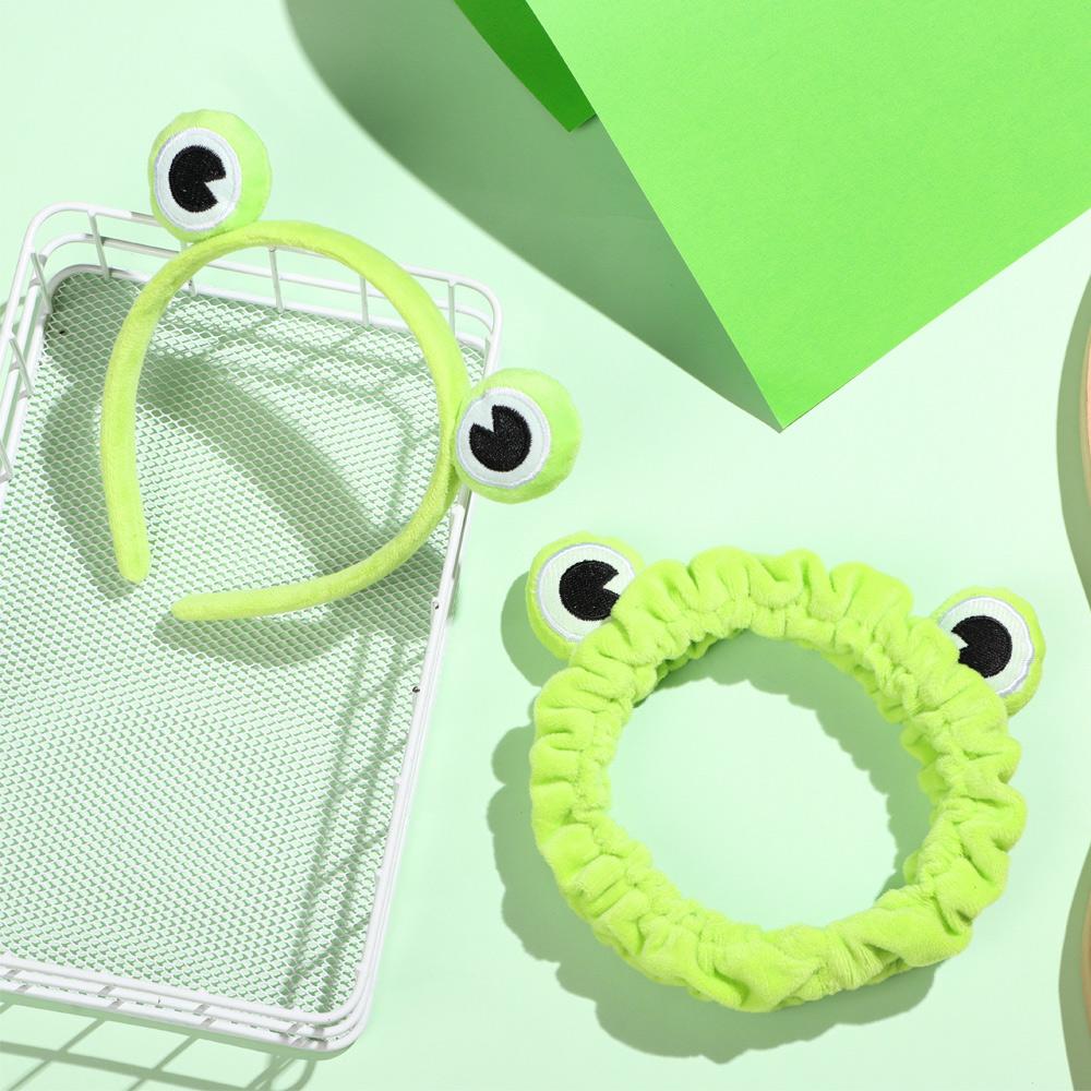 Elastic Wide-brimmed Funny Frog Skincare Hair Band Washing Face Hairband Makeup Headband