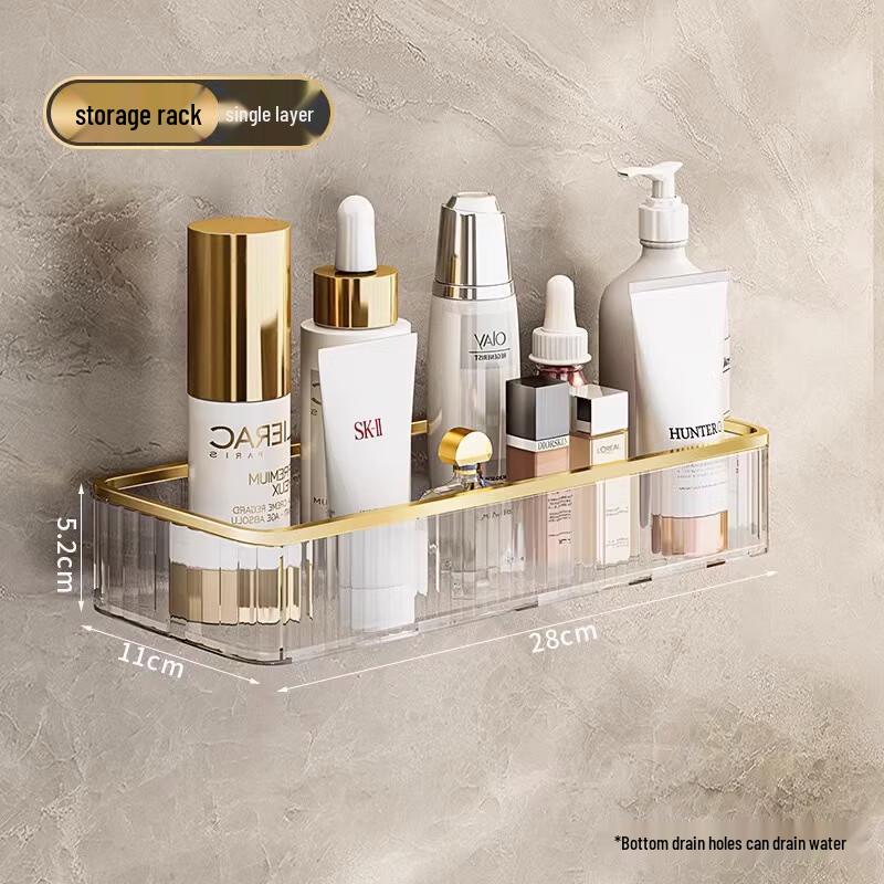 Wall-Mounted Bathroom Storage Shelf