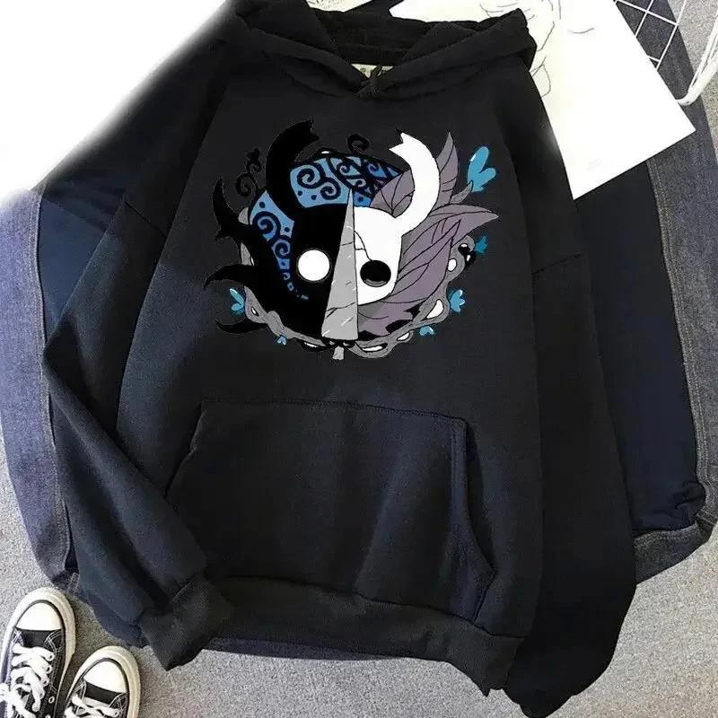 Hollow Knight Hoodies Men Korea Ulzzang Grunge Y2k Aesthetic Men and Women Autumn and Winter Pullover Hoddies Graphic Streetwear