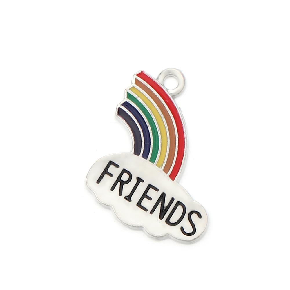 4Pcs/Lot Cute Cartoon Printing Connectes For Earrings Necklace Pendant Crafts DIY Jewelry Making Accessories