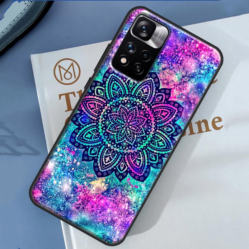 Flowers Mandala Floral Case For Xiaomi Redmi Note 14 13 11 9 10 12 Pro 9S 10S 11S 12S Redmi 10C 12C 13C 14C Cover