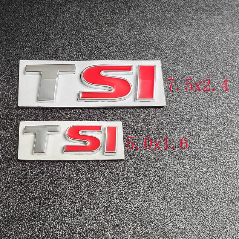 WHAQY1 3D Metal Logo TSI Emblem Letters Car Trunk Badge For VW TSI Decal Sticker Accessories