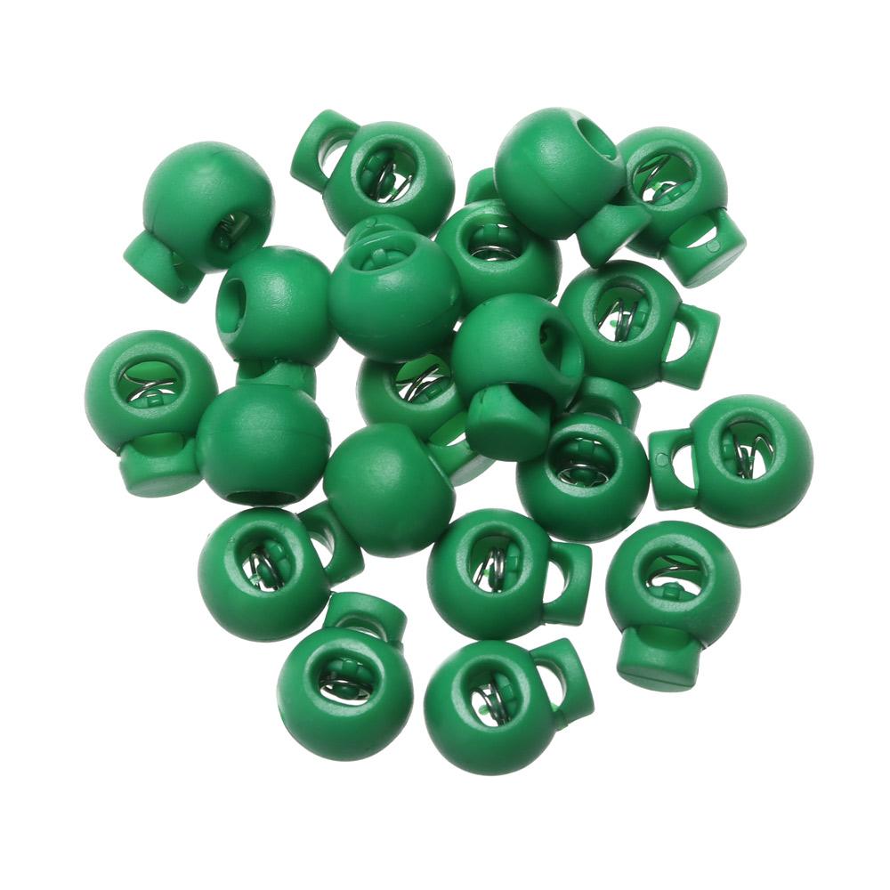 20pcs High Quality 6mm Hole Sportswear Accessories Cord Lock Bean Plastic Stopper Toggle Clip Apparel Shoelace