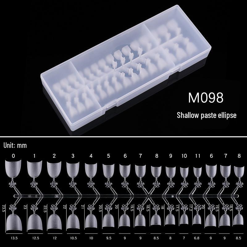 Nail Tip C Curve Ultra-Thin Seamless Short Oval False Nails