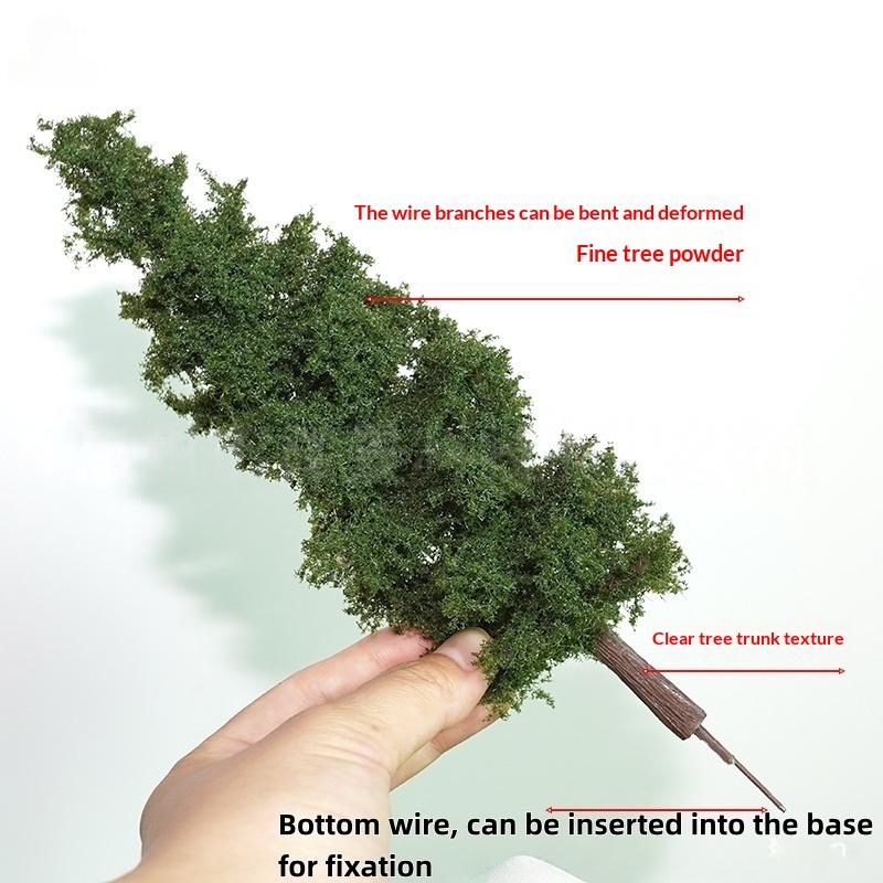 1Pcs Military Sand Table Material Handmade Diy Landscape Decor 14/21Cm Model Pine Tree Train Layout Simulation Wire Tree Model