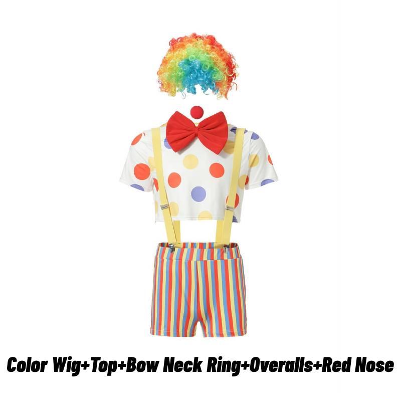Joker Comic Halloween Cosplay Carnival Magic Role Play Makeup Ball Costume Stage