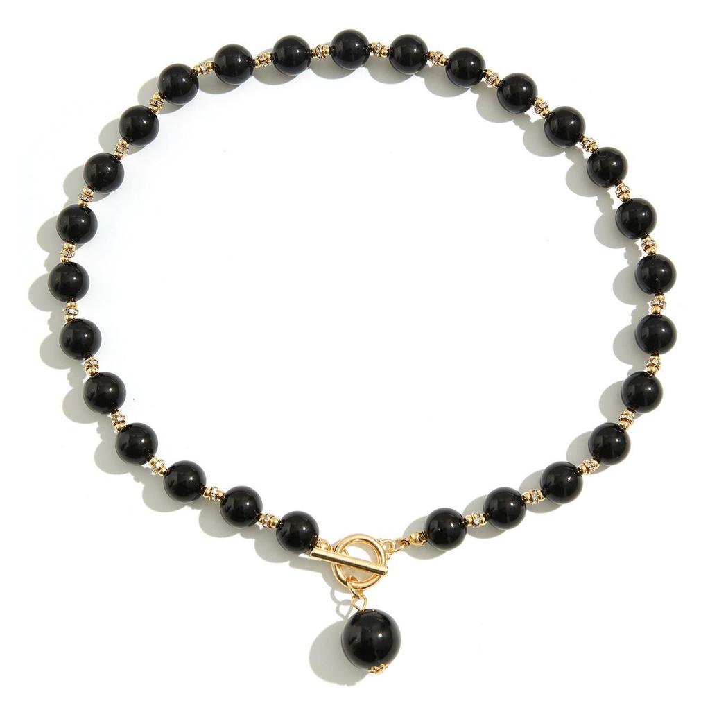 Cross-border Imitation Pearl Beaded Necklace Set: European & American Cold Style