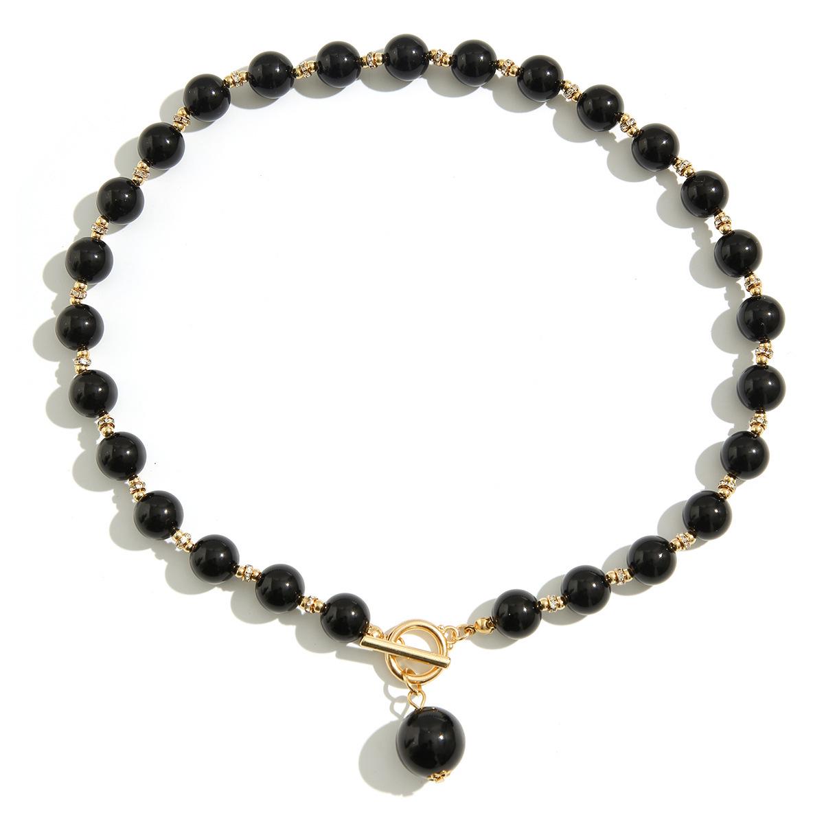 Cross-border Imitation Pearl Beaded Necklace Set: European & American Cold Style