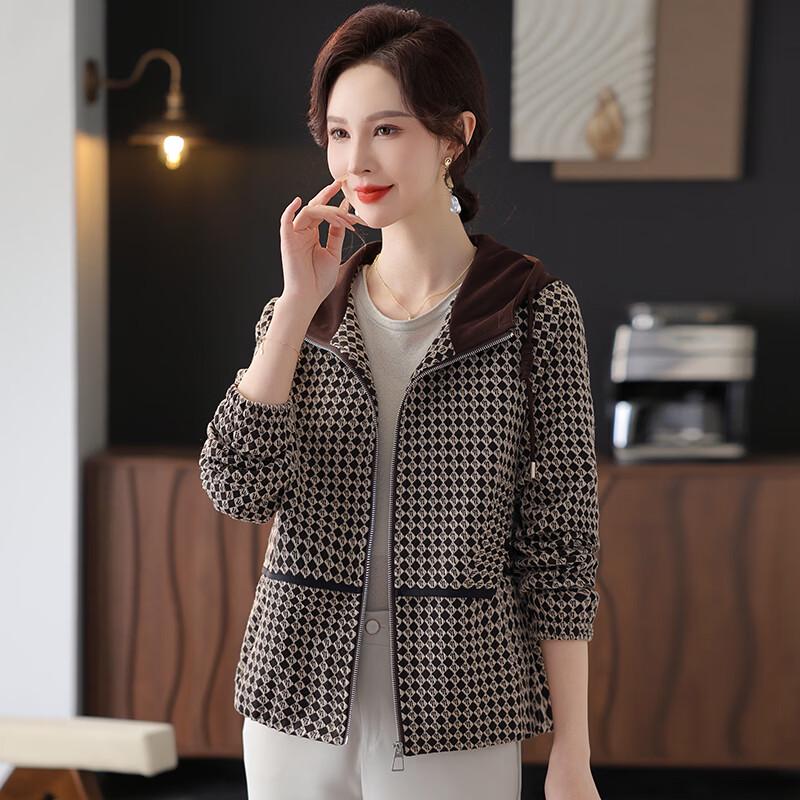 Yalu Preferred Fashion Plaid Lapel Jacket XL