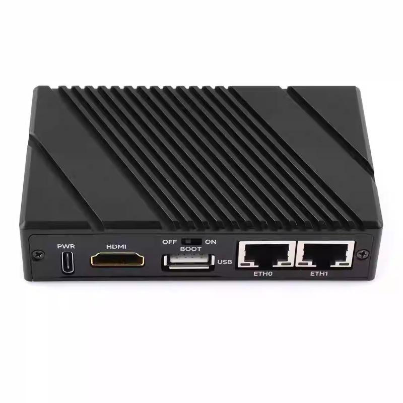 Raspberry Pi CM5 Erweiterungsplatine mit zwei Netzwerkanschlüssen (Gigabit/2,5G), M.2 M-Key, HDMI, MIPI und RJ45-Schnittstellen