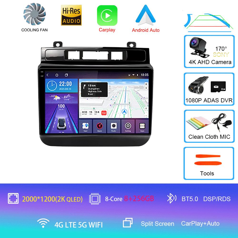 Car Radio For Volkswagen VW Touareg 2011-2018 Touch Screen Wireless Carplay Android 14 Auto Car Stereo Multimedia Player