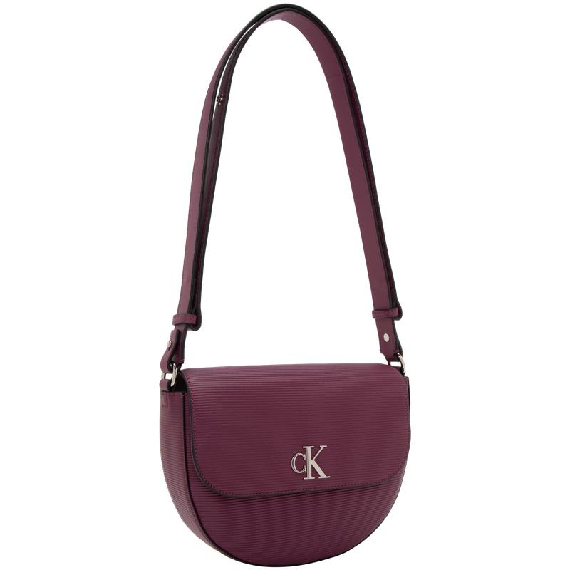 New CALVIN KLEIN Synthetic Material Shoulder Bag Medium Size Women's Onion Purple DH3464-515