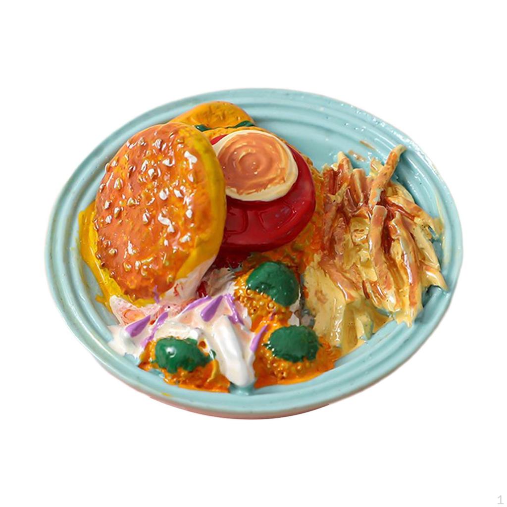 1/6 1/12 Dollhouse Food Play Toys Resin Pretend Kitchen Toy, Mini Model for DIY