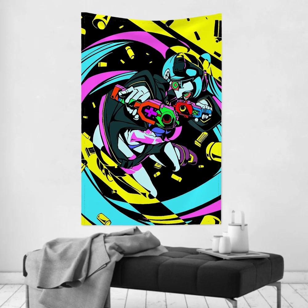 

Rebecca Animated CCyberpunk Tapestry Room Decor Wall Cloth Party Hanging Background Room Decor Baby Room 74x94cm(29x37in)