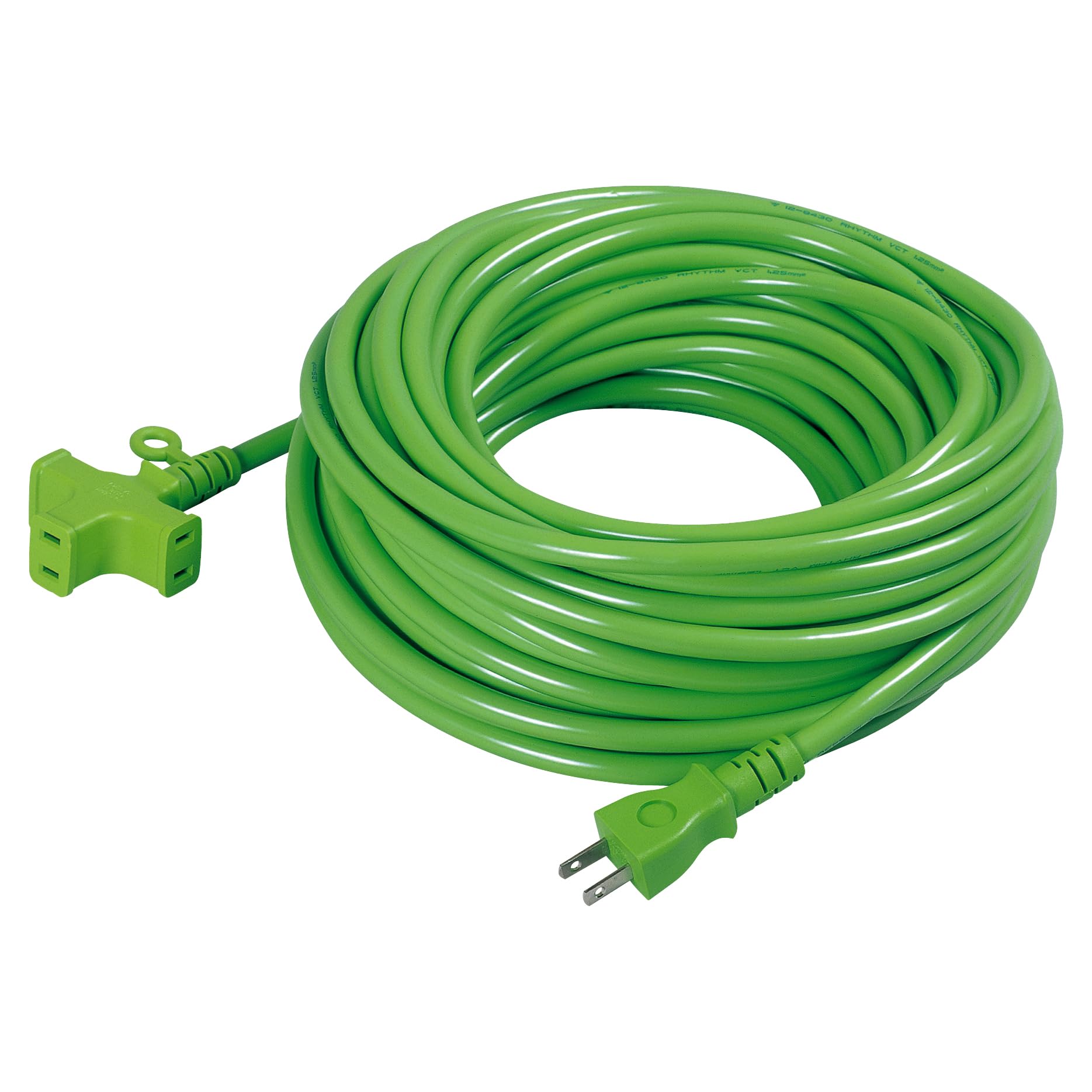 

Nichido Kogyo MRS-20-G Cross Triple Extension Cord, Ungrounded, 20m, Green
