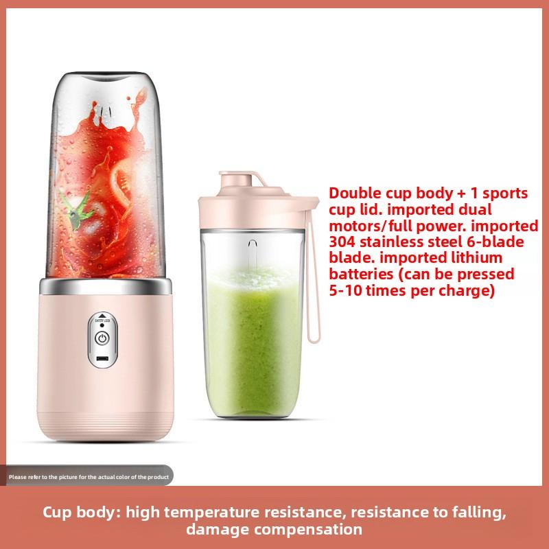 Portable Rechargeable Juicing Cup with Built-in Battery, Multi-Functional Mini Blender for Home and Travel
