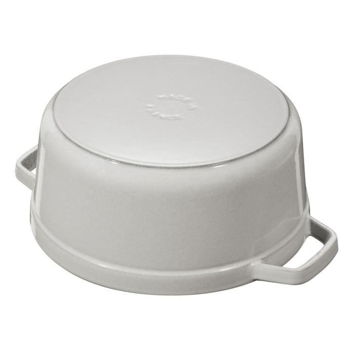 STAUB - Cocotte Ronde En Fonte, 18 Cm, Truffe Blanche
