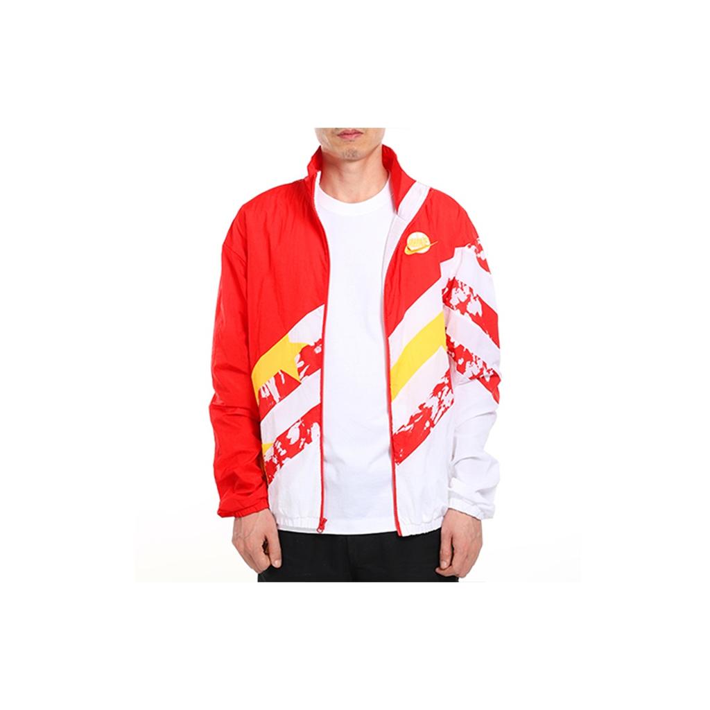 Nike Throwback Basketball Sports Long Sleeve Jacket Men Tops Amarillo-Yellow CK6622-658