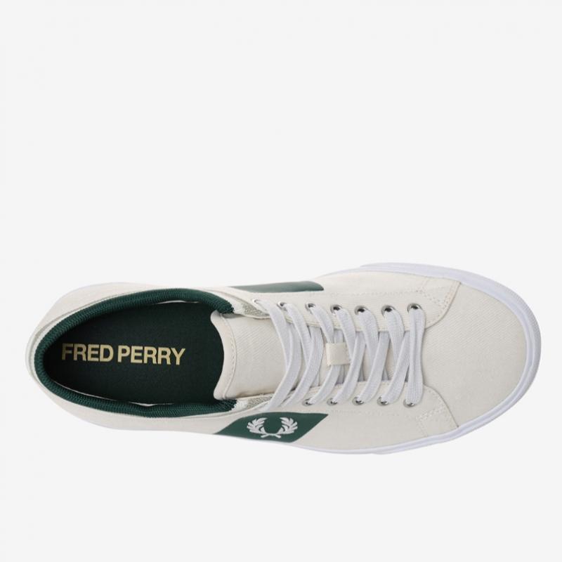 Fred Perry Unisex Twill Sneakers Underspin Tipped Cuff Sfpu2317106 254