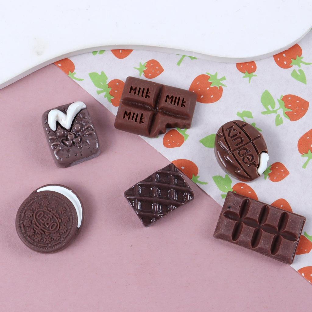 Handmade Resin Mini Food Hair Clips: Cookie & Bread Designs