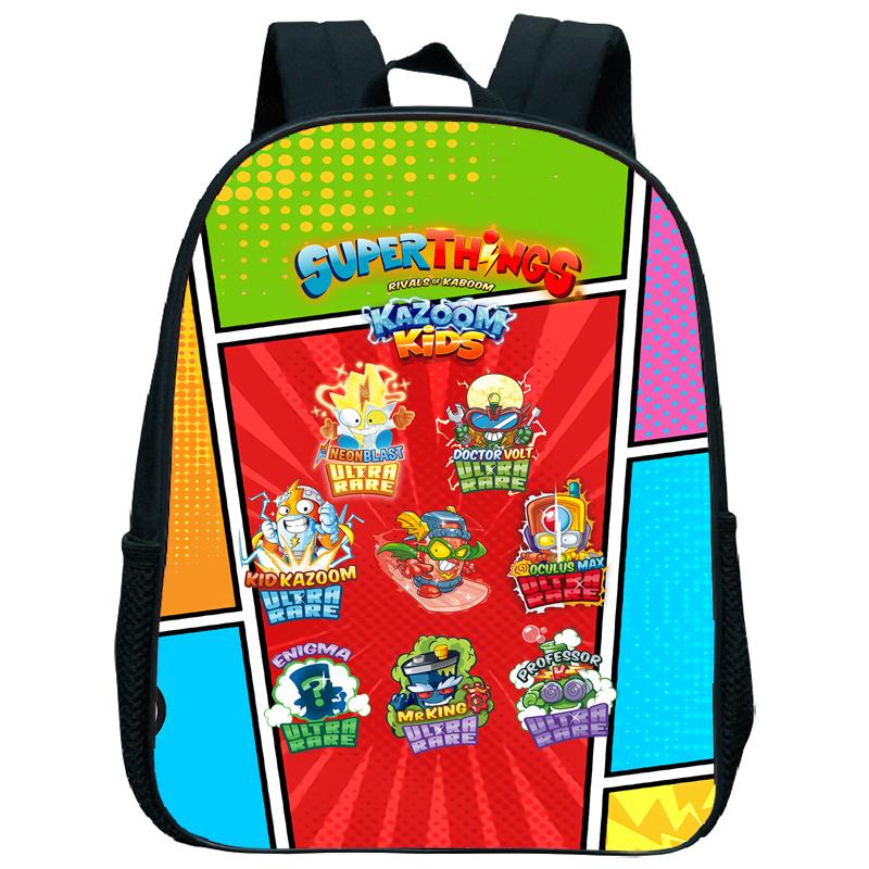 Superzings Kazoom Kids Backpack Children Kindergarten Schoolbag Super Zings 3-5 Years Old Boys Girls Cute Nursery Kids Bag