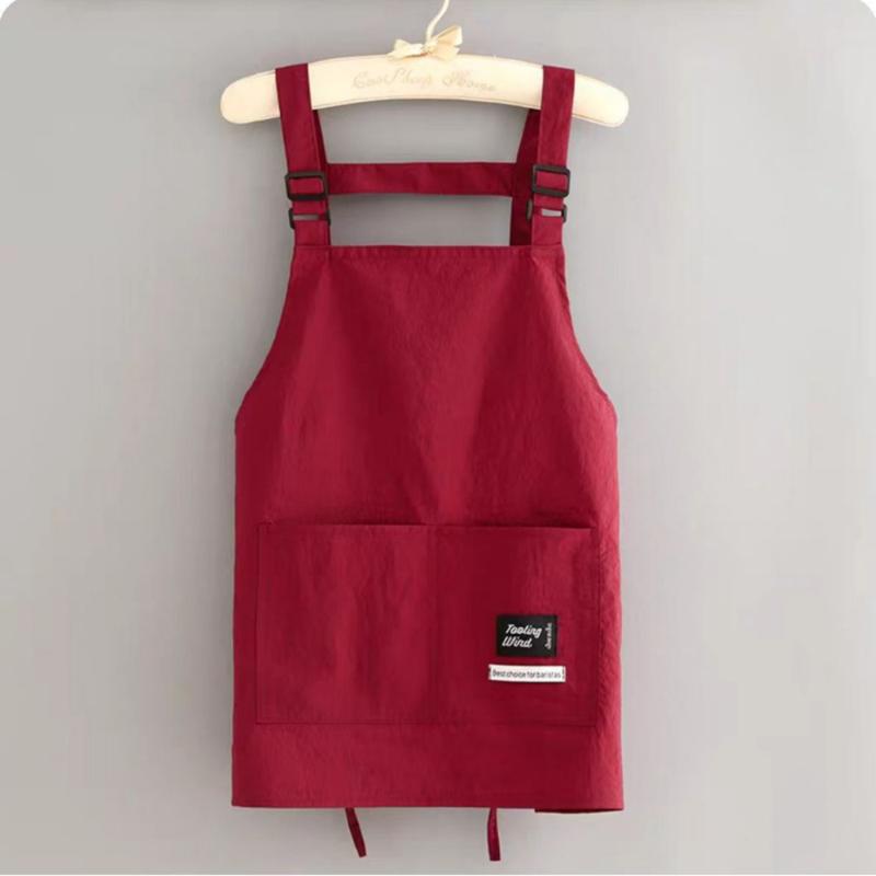 Fashionable Splash-Proof Korean Style Apron for Home Kitchen Cooking and Catering Special Work Clothes for Adults Waiter