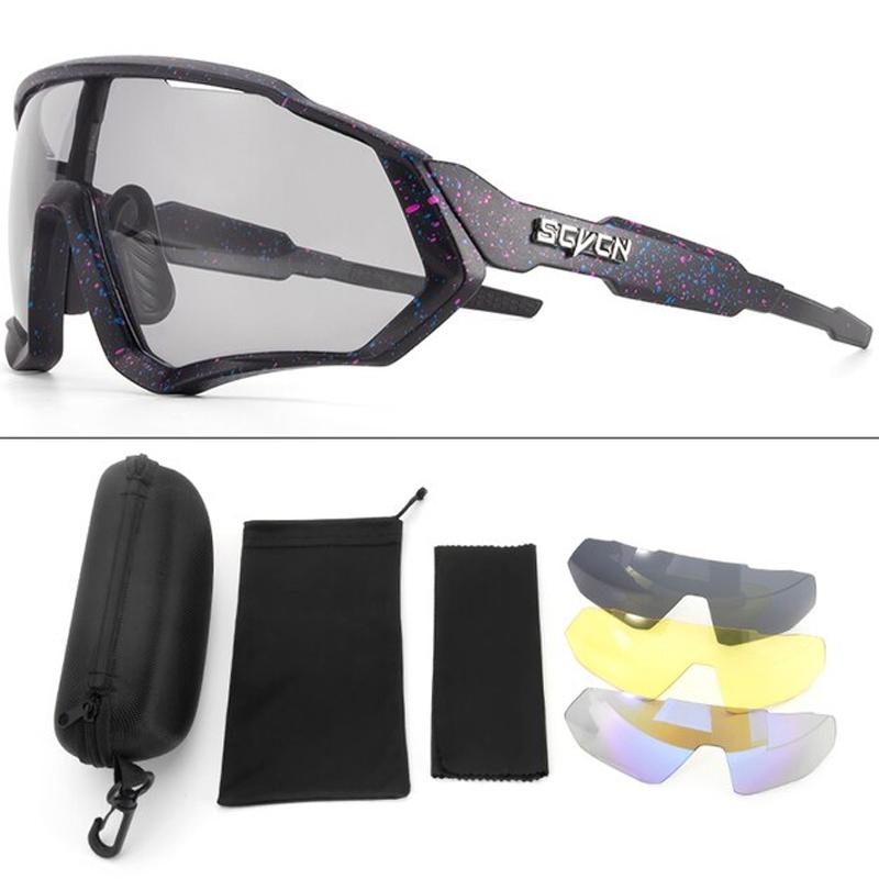 Óculos de ciclismo esportivos SCVCN Óculos de bicicleta Mountain Bike Óculos UV400 MTB Road Running Óculos de sol
