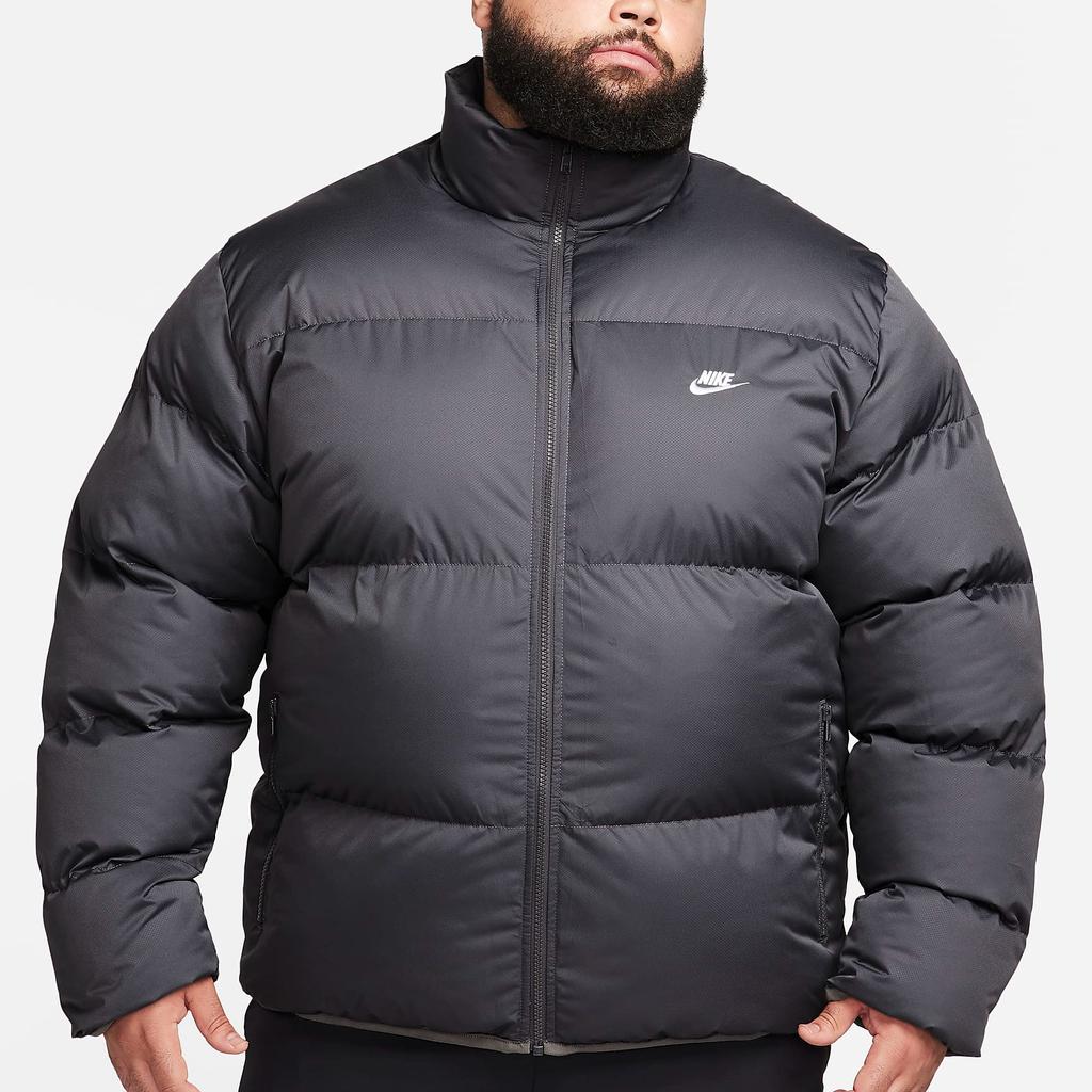 Nike Sportswear Club Puffer Jacket Iron Grey/White Men Streetwear FB7368-068