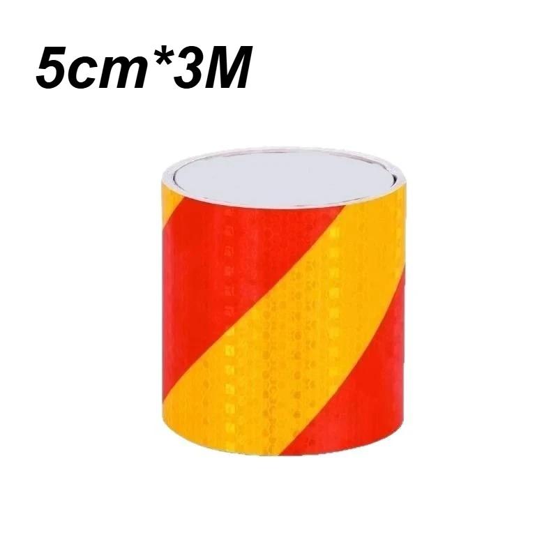 1 Roll Shining Reflective Safety Warning Tape - Self Adhesive Twill Printing, High Visibility for Car, Auto Safety Accessory