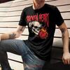 Trendy Streetwear T Shirt 100 Cotton Eco Friendly Water Based Ink Unisexs Urban Fashion Black Broken Heart Skull Vintage