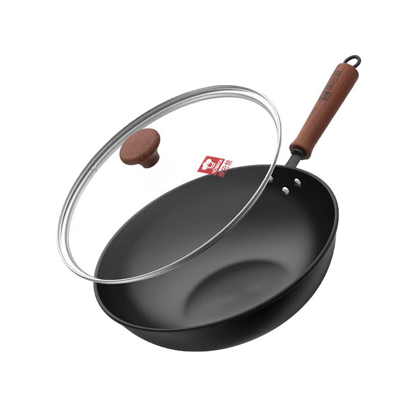 Kambach China Gen 2 Refined Iron Flat-Bottom Wok 34cm