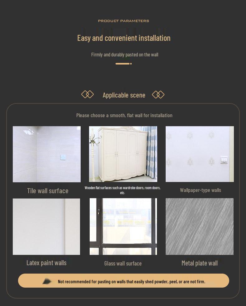 Senfu Self-Adhesive Acrylic Full Body Mirror Wall Sticker for Dorm & Wardrobe