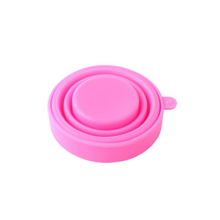 2 PCS Colored Silicone Folding Cups Outdoor Activity Travel Convenient Cups Silicone Athletic Picnic Cups Advertising Cup