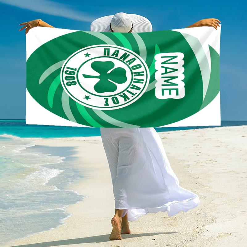 Personalized Getafe FC Crest Beach Towel Microfiber Beach Towel Thin Absorbent for Beach Swimming Yoga Bath Sports. 0910136