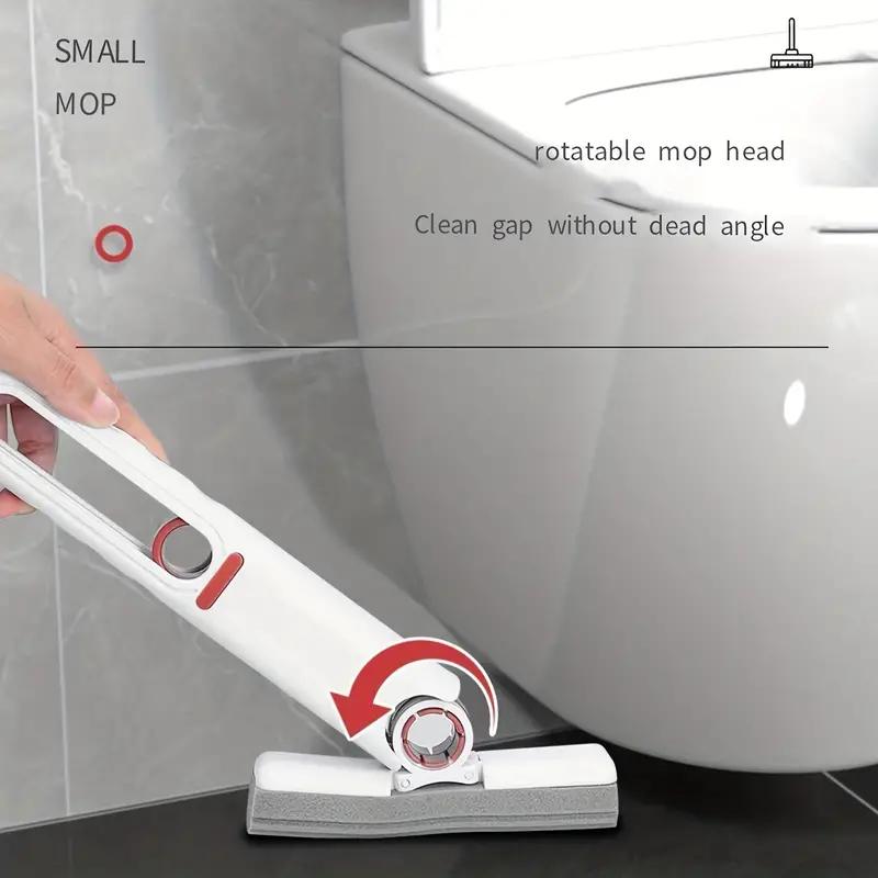 Portable Self-Squeeze Mop for Small Spaces with Mini Size for Easy Carrying - Pet Hair and Stains Remover