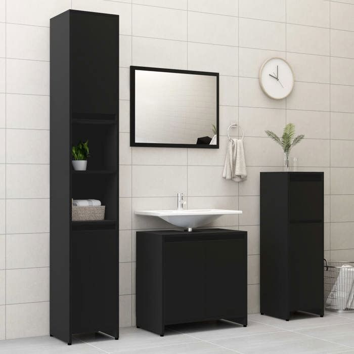 VidaXL Armoire d'évier Gris béton 100x38,5x48 cm Aggloméré