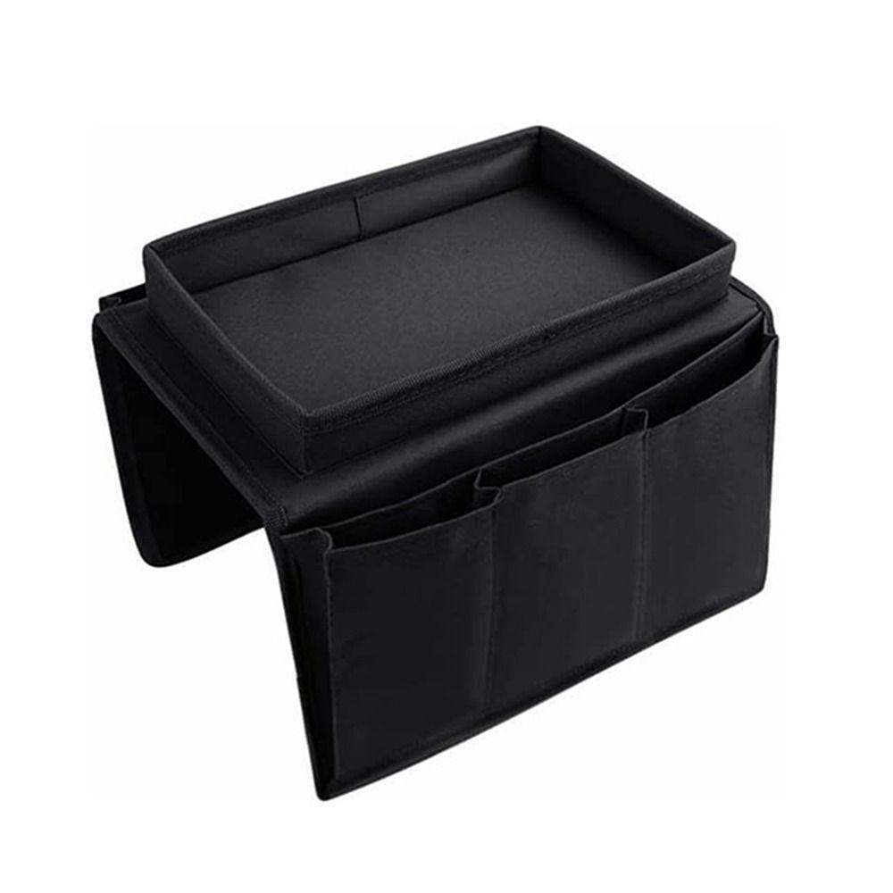 Non-Slip Sofa Handrail Tray Foldable Couch Arm Rest Organizer Couch Table Top Holder  Snack