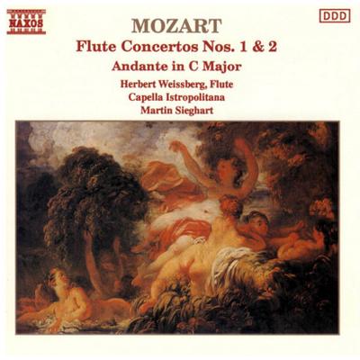 CD WOLFGANG AMADEUS MOZART  HERBERT W  Mozart Flute Concertos Nos. 1  2 8550074 Naxos 1988 Japan ObiClassical Used