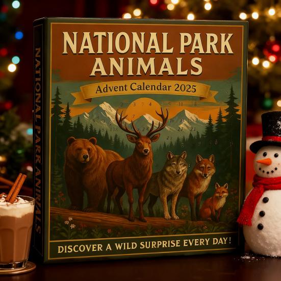 Veverka Vánoční adventní kalendář 2025 24denní odpočítávací krabička Multifunkční dekorace pro děti Rodinu Přátele