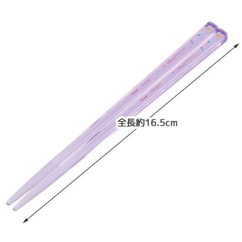 Skater Acrylic Clear Chopsticks 16.5cm Set of 3 Disney Princess Made In Japan AA2T-A