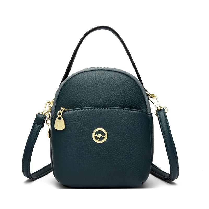 Soft Leather Multi-compartment Mother Bag, New One-shoulder Crossbody Simple Large-capacity Handbag for Women