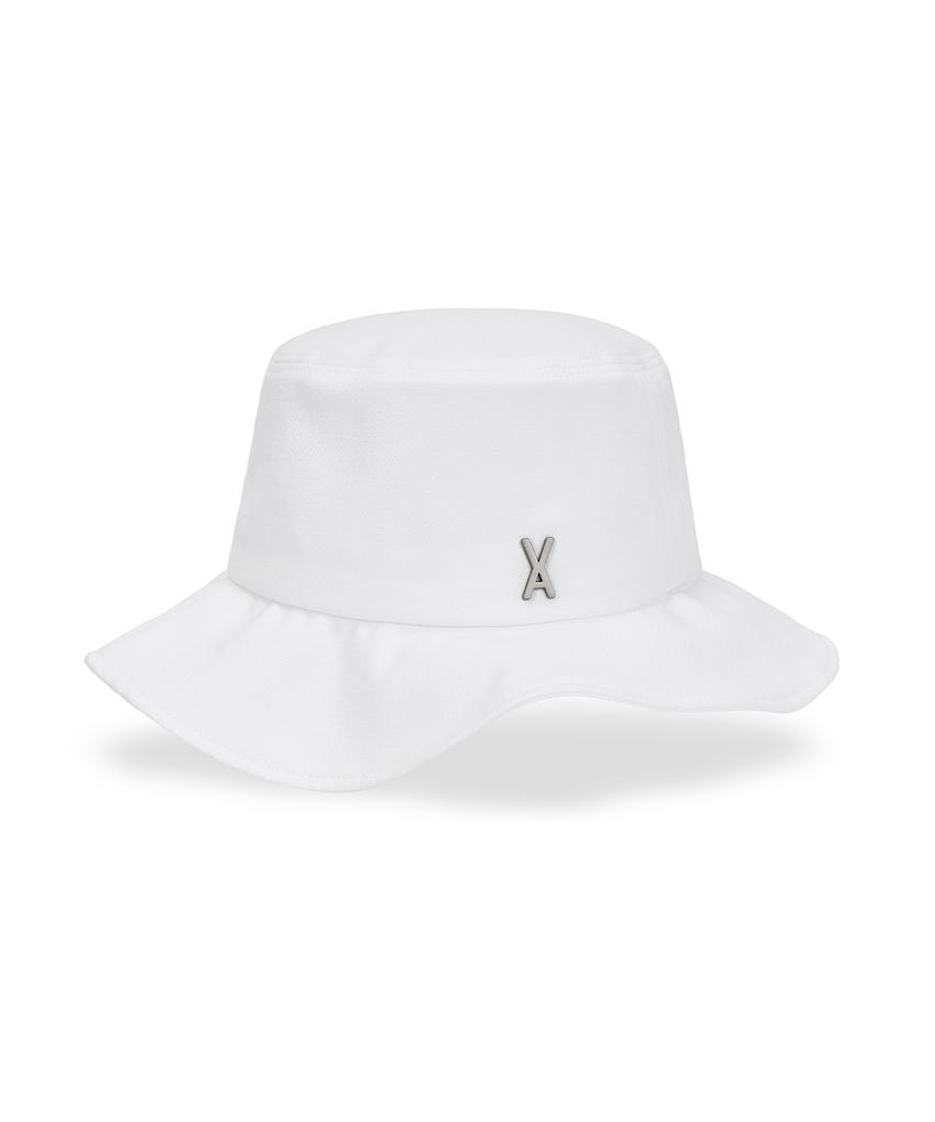 Bajal Va Studded Frill Bucket Hat White