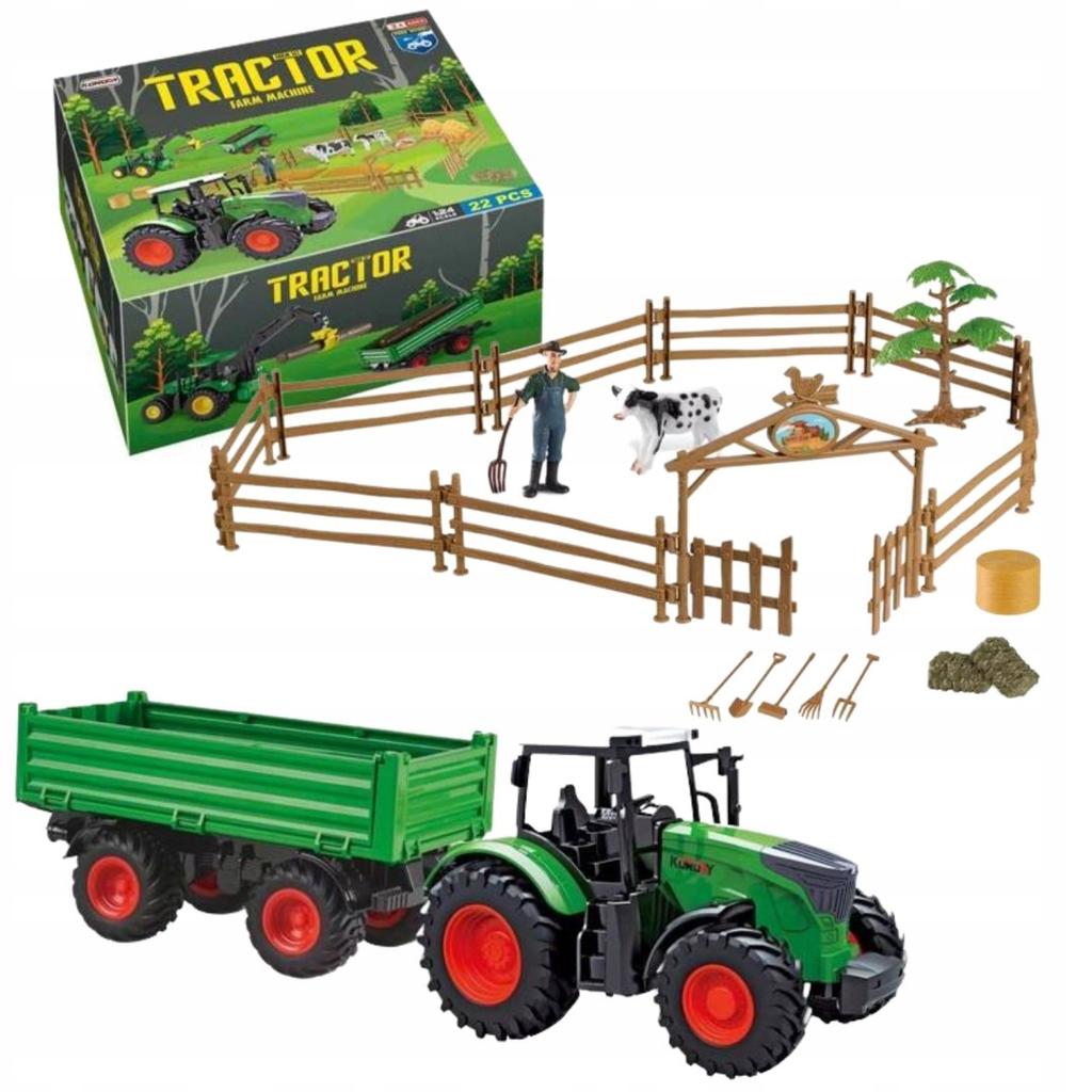 Farm Set With Tractor And Farm For Children Animals Tractor + Accessories