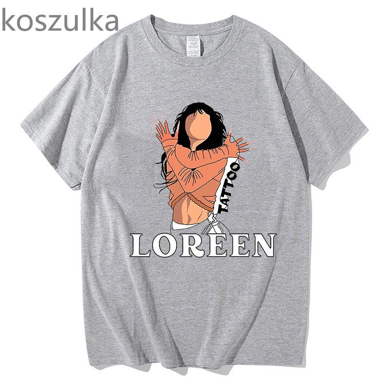 Unisex Eurovision Song Loreen tattoo Cotton Tshirt Graphic T Shirts Unisex Clothing Short Sleeve Printed T-shirt Casual T-shirt Unisex's Tops