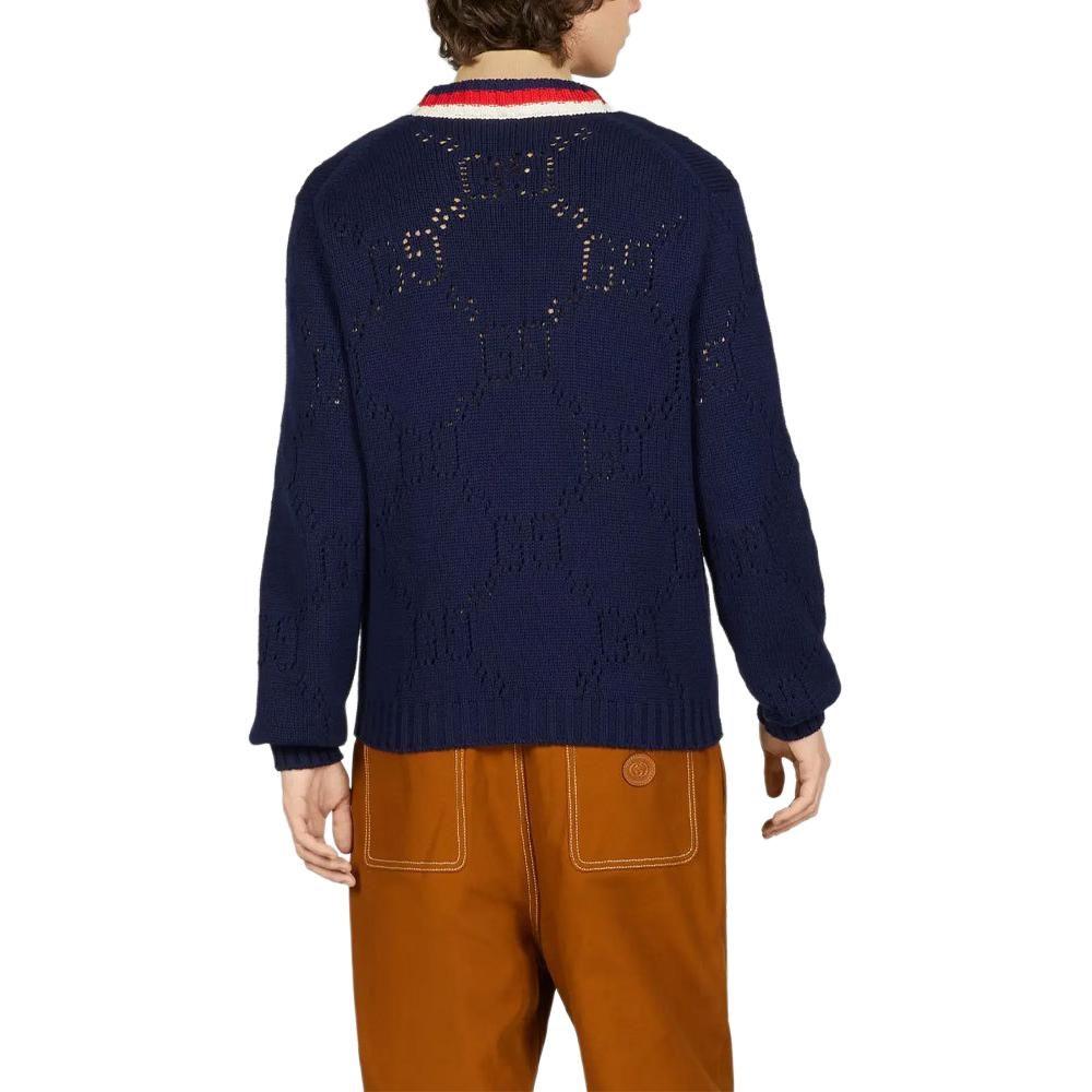 GUCCI SS23 Sweater Men's Navy Blue 740503-XKC4L-4804