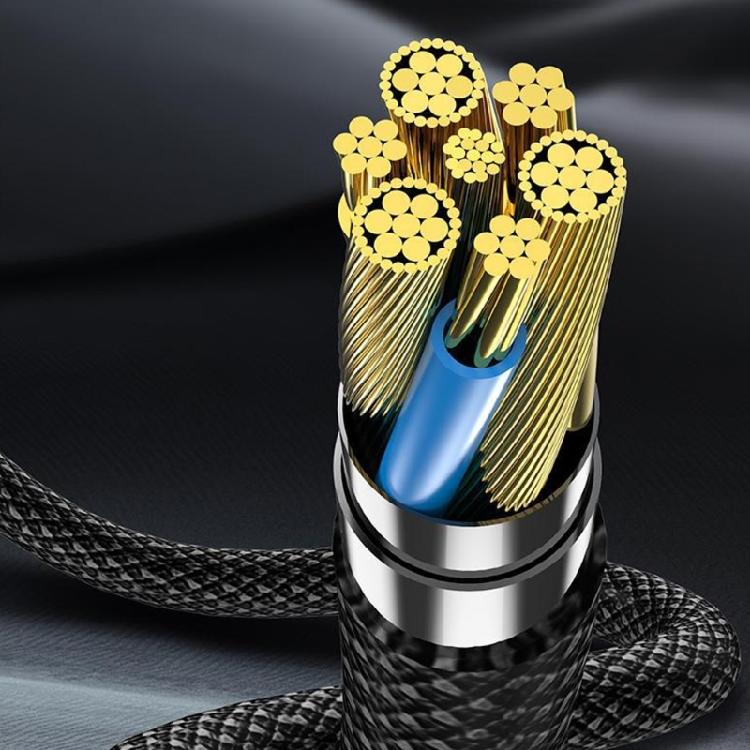 100W Type C To Type C Cable Braided Flat Wire Supports Fast Charging 480mbps Data Transfer for Smartphones Laptop Tablet