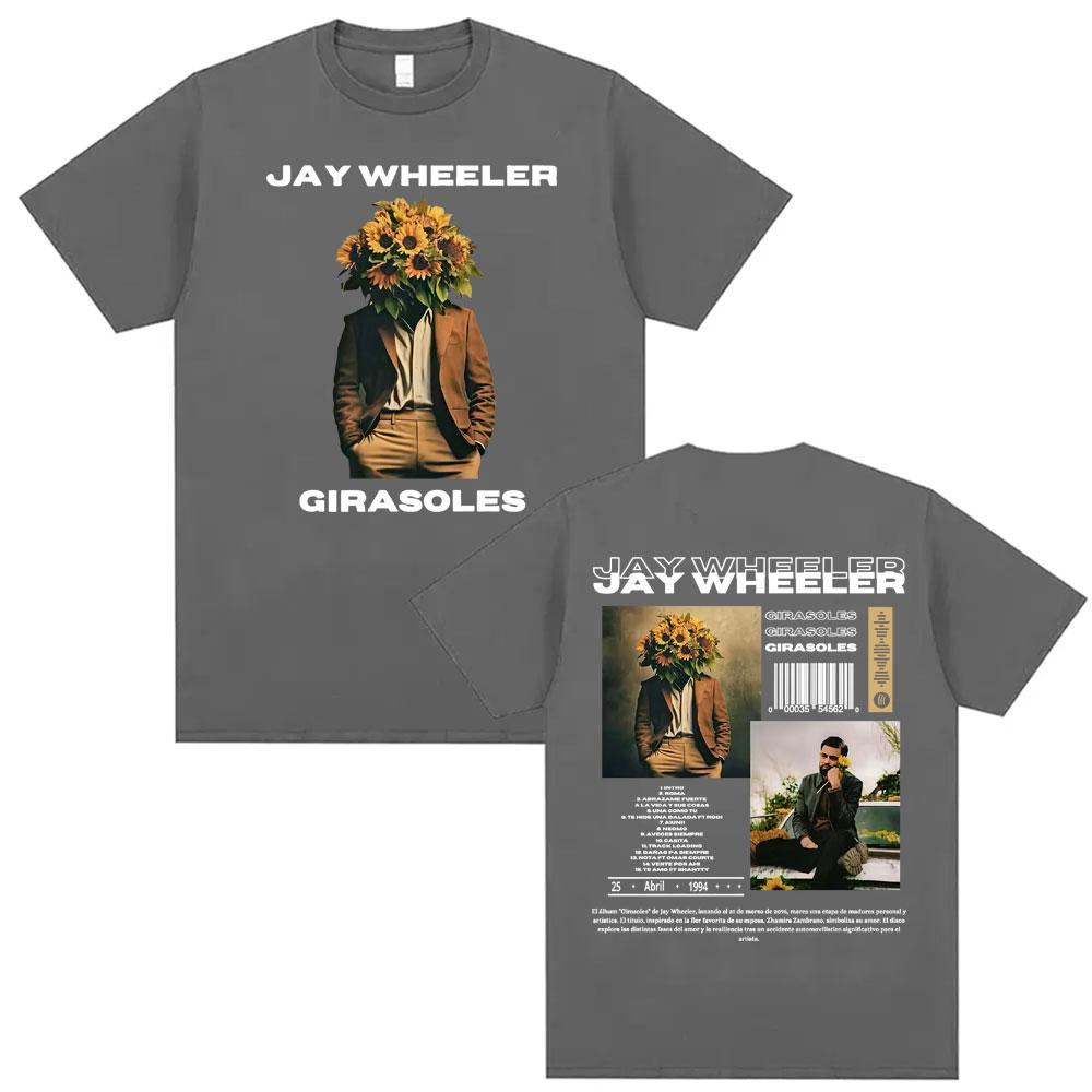 Rapper Jay Wheeler Girasoles Tour Graphic Tshirts for Men Women Summer Style High Street Tshirt 100 Cotton Oversized T Shirt