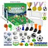 Calendario de Adviento de Fútbol de 24 Días 2025, Calendario de Adviento Deportivo para Adolescentes Regalos de Fútbol Mundial Detalles para Fiestas, Regalos de Cuenta Atrás para Navidad para Pequeños Jugadores Fans
