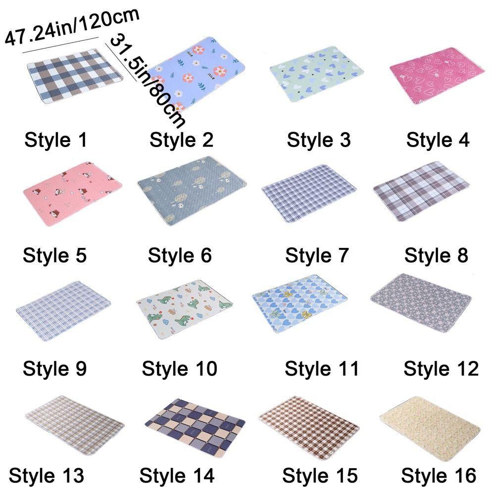 Cartoon Urine Mat Cute Baby Sleeping Underpads Pet Diaper Pads Women Menstrual Bed Sheet Elder